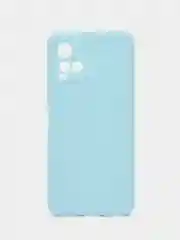 Голубой силиконовый чехол для Vivo V21 4G, 5G, V21S 5G (Виво В21 4Г, 5Г, В21С 5Г)), прозрачный