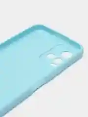 Голубой силиконовый чехол для Vivo V21 4G, 5G, V21S 5G (Виво В21 4Г, 5Г, В21С 5Г)), прозрачный