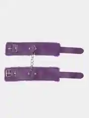 Фиолетовый мягкие наручники с мехом для БДСМ, 4 цвета, для ролевых игр