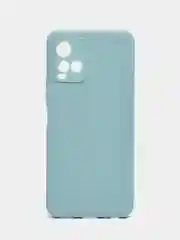 Светло-синий силиконовый чехол для Vivo V21 4G, 5G, V21S 5G (Виво В21 4Г, 5Г, В21С 5Г)), прозрачный