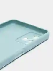 Светло-синий силиконовый чехол для Vivo V21 4G, 5G, V21S 5G (Виво В21 4Г, 5Г, В21С 5Г)), прозрачный