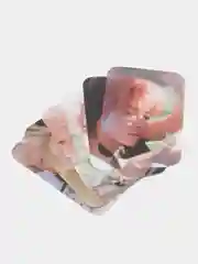 Розовый карточки K-Pop "TXT", ламинированные, 6 штук