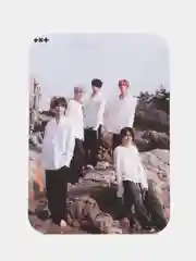 Белый карточки K-Pop "TXT", ламинированные, 6 штук