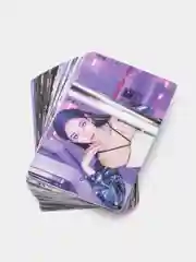 Фиолетовый карточки женских k-pop групп TWICE, AESPA, IVE, NewJeans, 55 штук