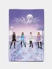 Фиолетовый карточки женских k-pop групп TWICE, AESPA, IVE, NewJeans, 55 штук