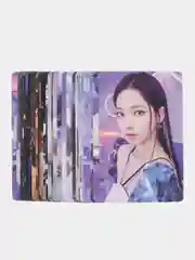 Фиолетовый карточки женских k-pop групп TWICE, AESPA, IVE, NewJeans, 55 штук