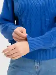 Синий меланж свитер женский Tiffan