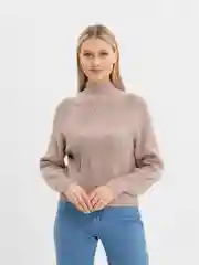 Приглушённый хаки свитер женский Tiffan