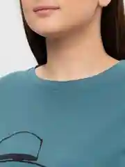 Зелёный хаки футболка женская из хлопка