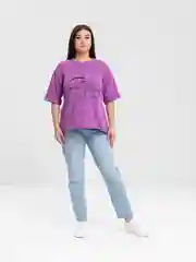Аметистовый футболка женская из хлопка