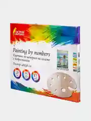 Раскраска-картина антистресс по номерам 40х50 см, "На прогулке с мамой", 662909
