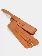 Терракотовый широкий пояс-корсет для талии, утягивающий ремень