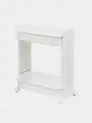Белый стойка на колёсах IDEA, широкая, 2 секции