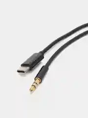Черный aux - TYPE-C кабель, переходник Type-C, Jack 3.5 мм, аукс - тайп си кабель