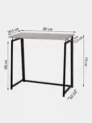 Стол письменный на металлокаркасе Brabix Loft CD-001, 800 х 440 х 740  мм