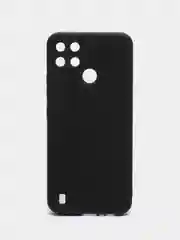 Угольный чехол силиконовый на Realme C21Y, матовый