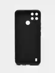Угольный чехол силиконовый на Realme C21Y, матовый