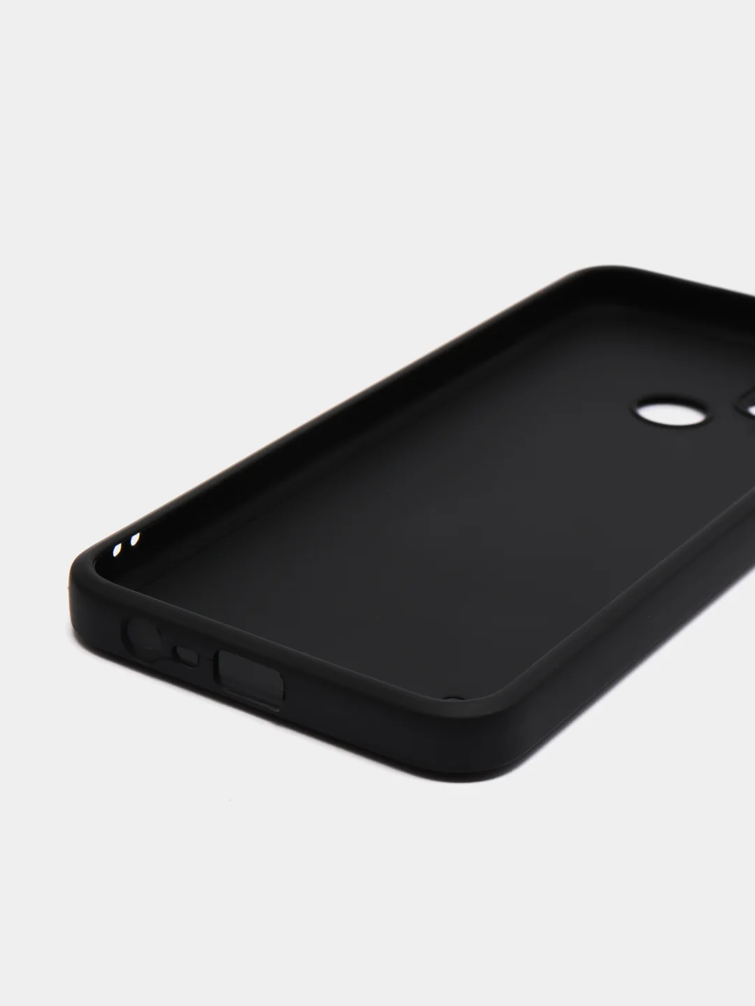 Угольный чехол силиконовый на Realme C21Y, матовый