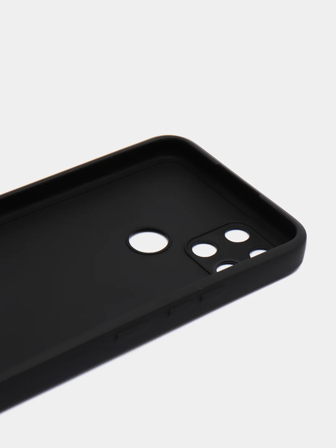 Угольный чехол силиконовый на Realme C21Y, матовый