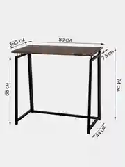 Стол письменный на металлокаркасе Brabix Loft CD-001, 800 х 440 х 740 мм