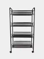 Этажерка офисно-бытовая Brabix, на колесиках, металлическая, 43,5 x 26 х 83,5 см