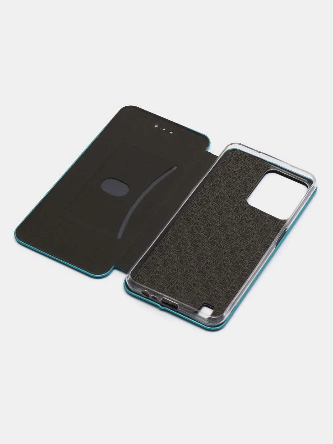 Голубой чехол-книжка для Realme C21 / C21Y, C3 / 5 / 6i, C30 / C30S / С31 / С33 / C35
