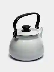 Белый чайник эмалированный, сферический, Керчь, 3л