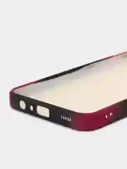 Багровый чехол Samsung Galaxy A03s (Самсунг Галакси А03с), силиконовый