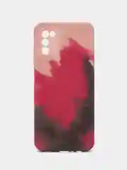 Багровый чехол Samsung Galaxy A03s (Самсунг Галакси А03с), силиконовый