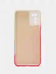 Коралловый меланж чехол Samsung Galaxy A03s (Самсунг Галакси А03с), силиконовый
