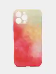 Коралловый меланж чехол iPhone 13, 13 Pro, 13 Pro Max, силиконовый, с мягким подкладом