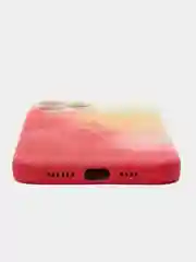 Коралловый меланж чехол iPhone 13, 13 Pro, 13 Pro Max, силиконовый, с мягким подкладом