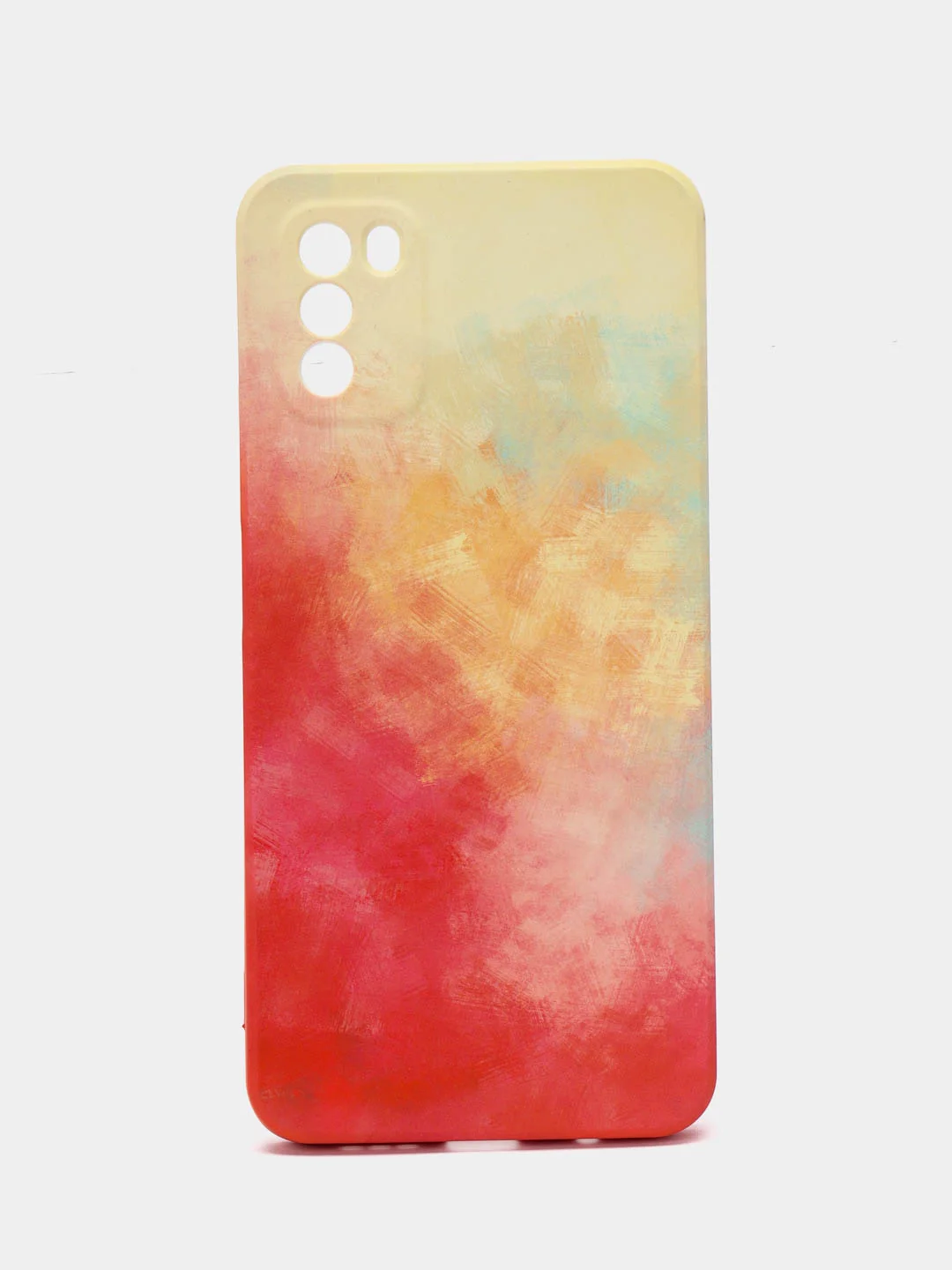 Коралловый меланж чехол Xiaomi Poco M3, Сяоми Поко М3 силиконовый, с мягким подкладом