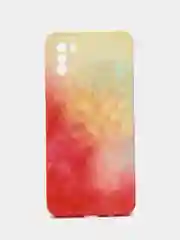 Коралловый меланж чехол Xiaomi Poco M3, Сяоми Поко М3 силиконовый, с мягким подкладом