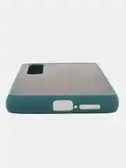 Тёмно-бирюзовый чехол для Xiaomi Mi 10/Mi 10Pro с цветной окантовкой