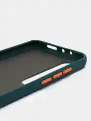 Тёмно-бирюзовый чехол для Xiaomi Mi 10/Mi 10Pro с цветной окантовкой