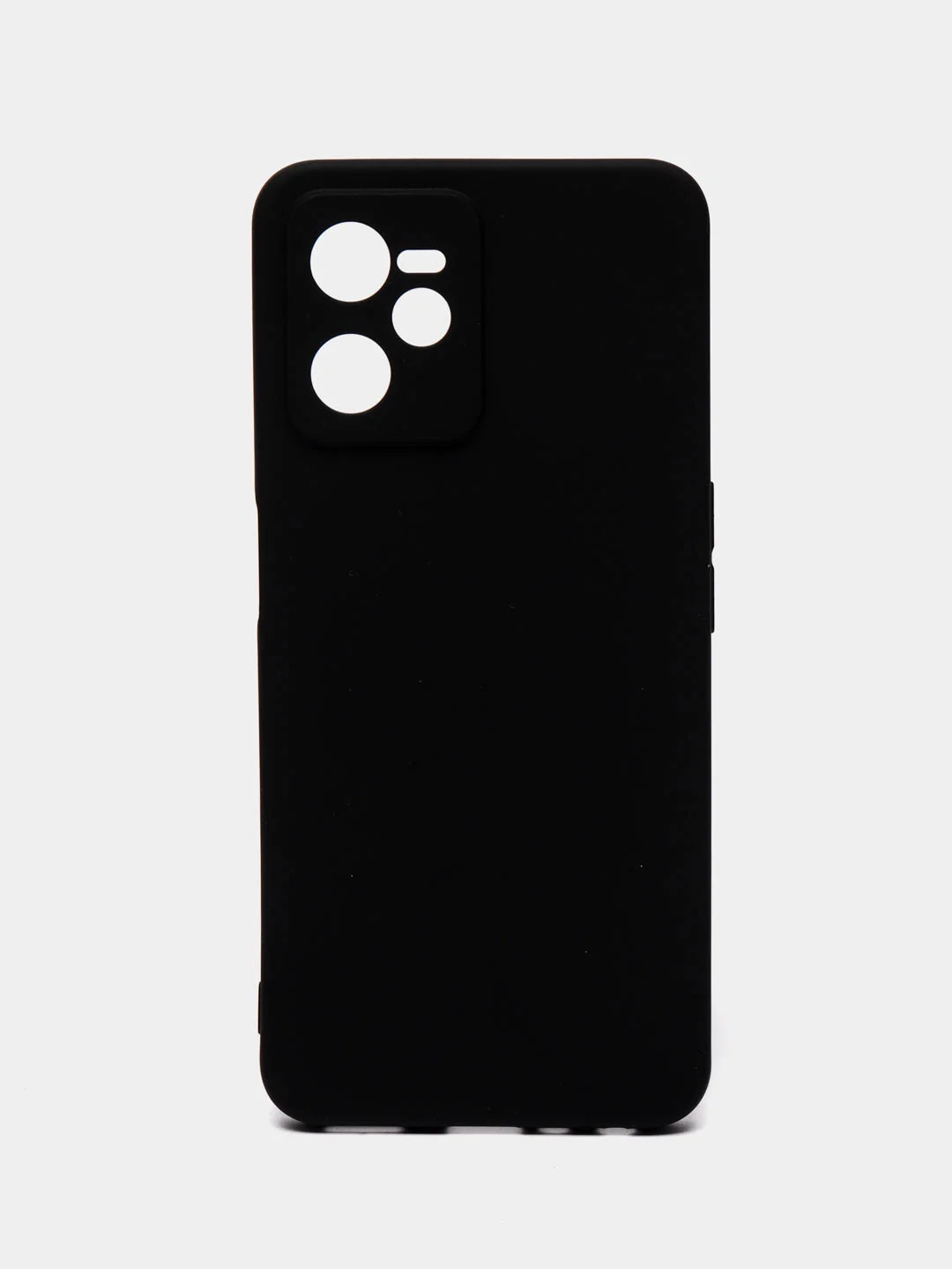 Черный чехол силиконовый для Realme C35 (Реалми С35), матовый