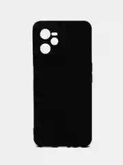 Черный чехол силиконовый для Realme C35 (Реалми С35), матовый