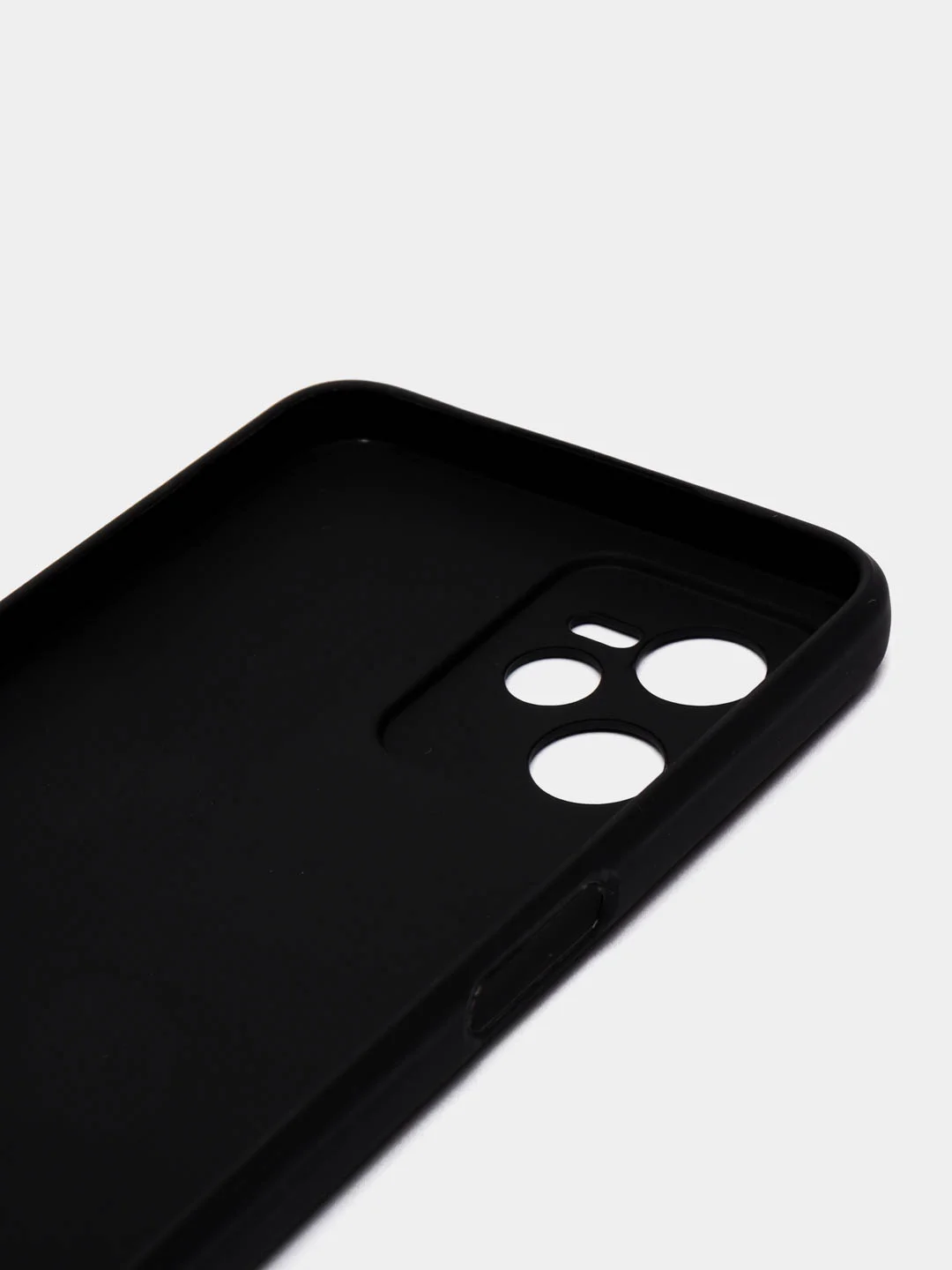 Черный чехол силиконовый для Realme C35 (Реалми С35), матовый