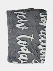 Синий плед-покрывало из бамбукового флиса, 200 х 180 см
