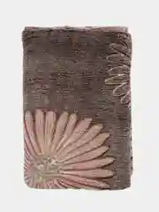 Терракотовый плед-покрывало из бамбукового флиса, 200 х 180 см