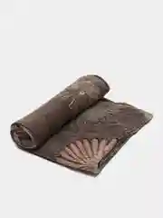 Терракотовый плед-покрывало из бамбукового флиса, 200 х 180 см