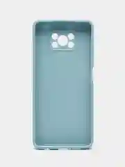 Светло-синий чехол для Xiaomi Poco X3 NFC, Poco X3 Pro (Сяоми Поко Икс3 нфс, Икс3 Про), силиконовый
