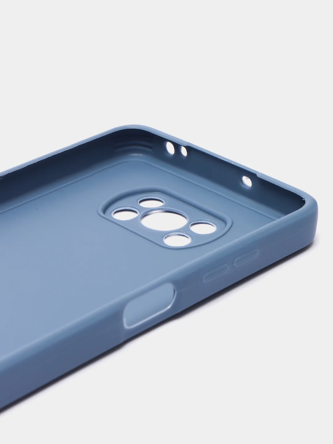 Синий меланж чехол для Xiaomi Poco X3 NFC, Poco X3 Pro (Сяоми Поко Икс3 нфс, Икс3 Про), силиконовый