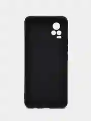 Черный силиконовый чехол для Vivo V21e (Виво В21Е) с защитой камеры