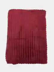 Бордовый плед-покрывало "Кубик", евро, 200 х 230 см