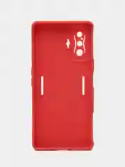 Коралловый чехол для Xiaomi Poco F4 GT (Поко Ф4 Джити) силиконовый, черный, матовый, с защитой камеры