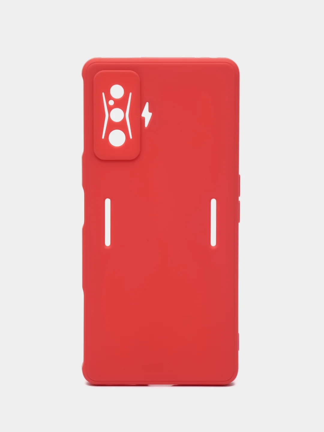 Коралловый чехол для Xiaomi Poco F4 GT (Поко Ф4 Джити) силиконовый, черный, матовый, с защитой камеры