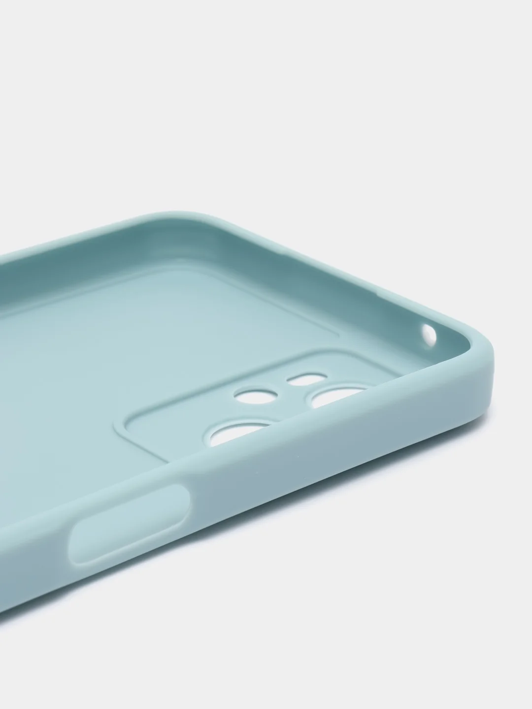 Светло-синий силиконовый чехол для Realme 9i 4G / Oppo A96, (Реалми 9Ай / Оппо А96), прозрачный