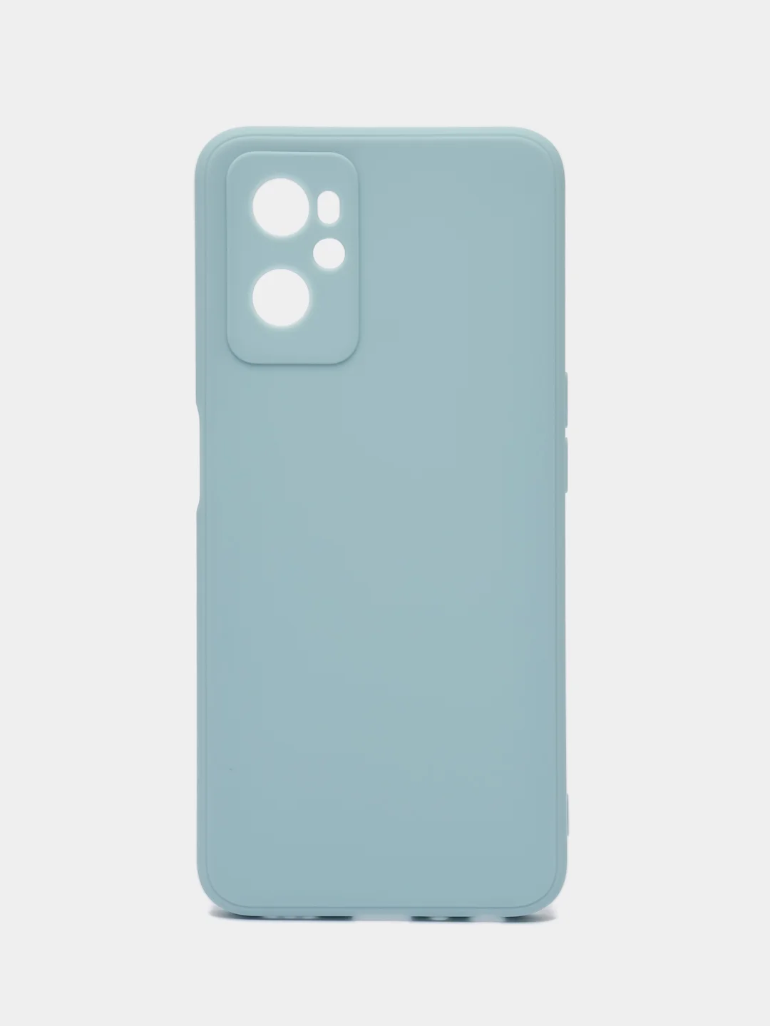 Светло-синий силиконовый чехол для Realme 9i 4G / Oppo A96, (Реалми 9Ай / Оппо А96), прозрачный
